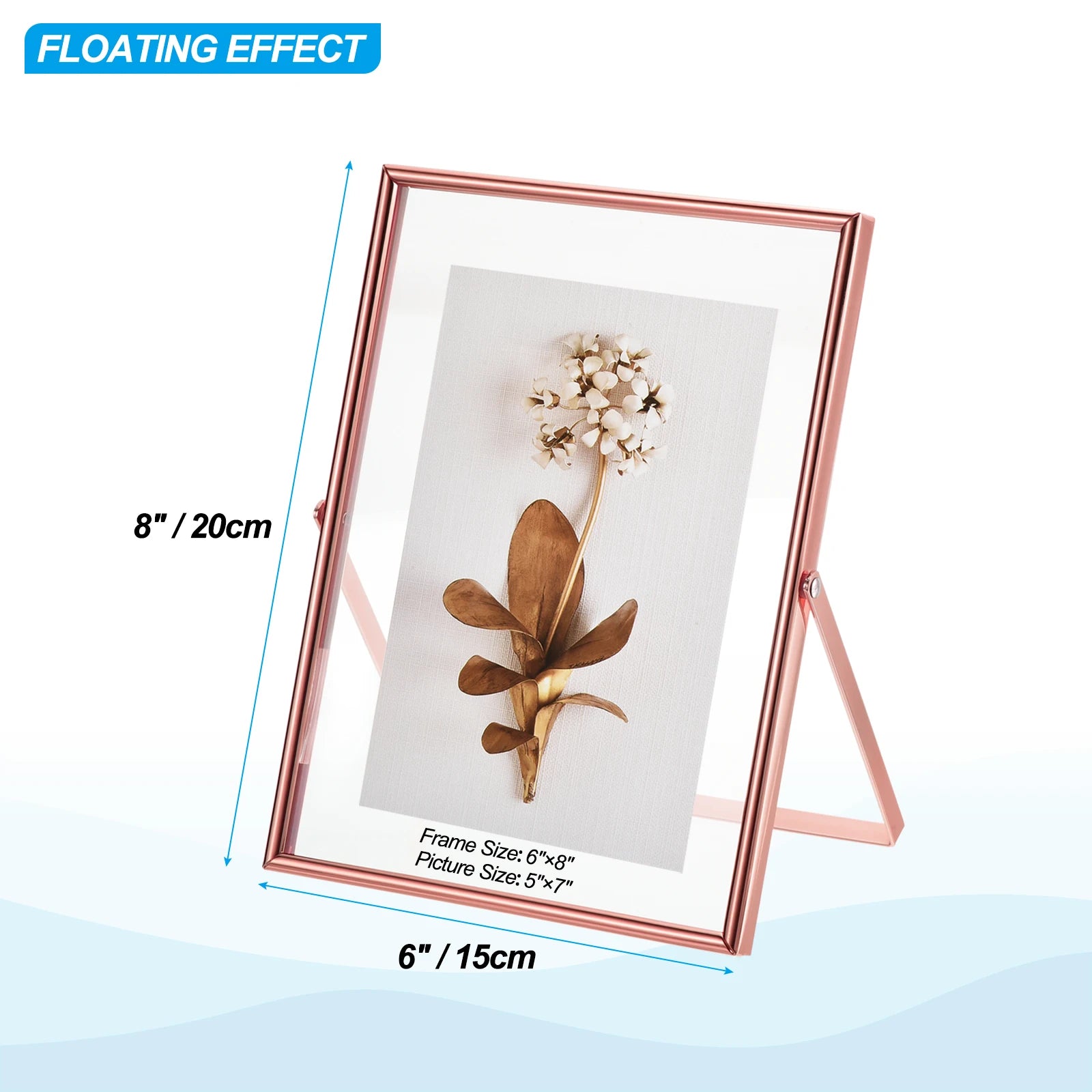 lot de 2 cadres photo en métal et verre pour décoration - vue 23 sur 22