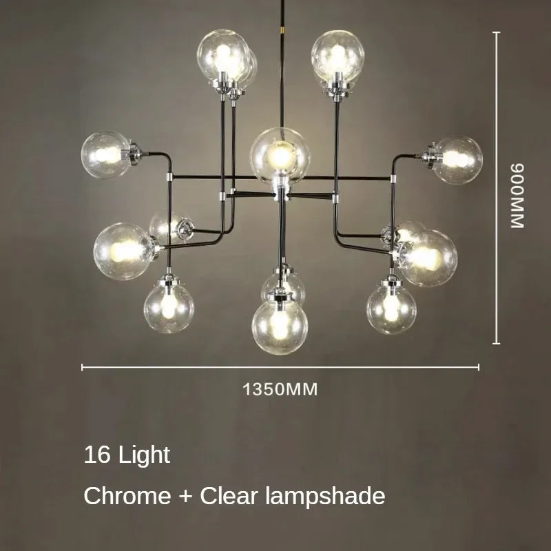 lustre artistique en verre pour décoration intérieure moderne - vue 21 sur 24