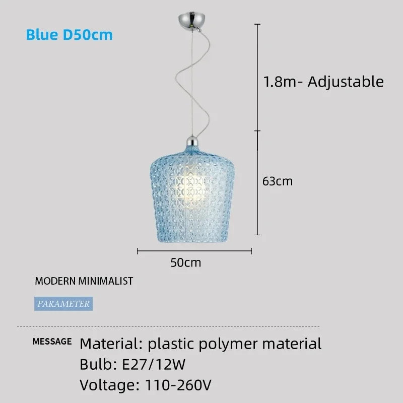 Moderner italienischer Kronleuchter mit LED-Acrylbeleuchtung