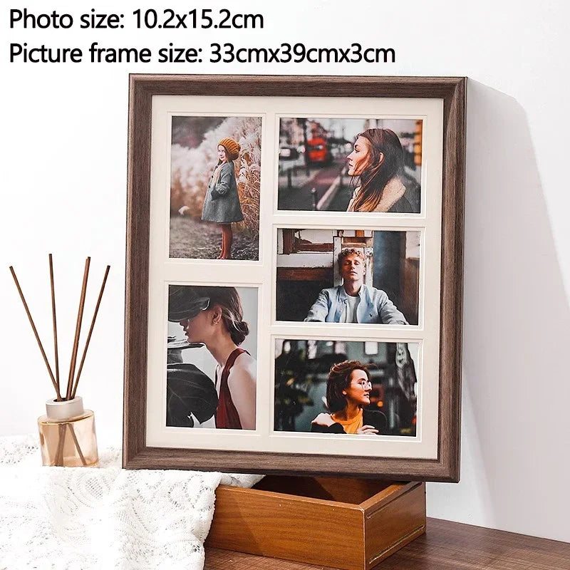 présentoir en bois massif pour cadres photo mariage décoratif - vue 9 sur 10