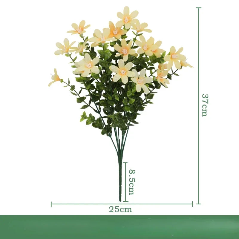 lot de 3 bouquets d eucalyptus artificiels en soie décoration intérieure - vue 22 sur 24