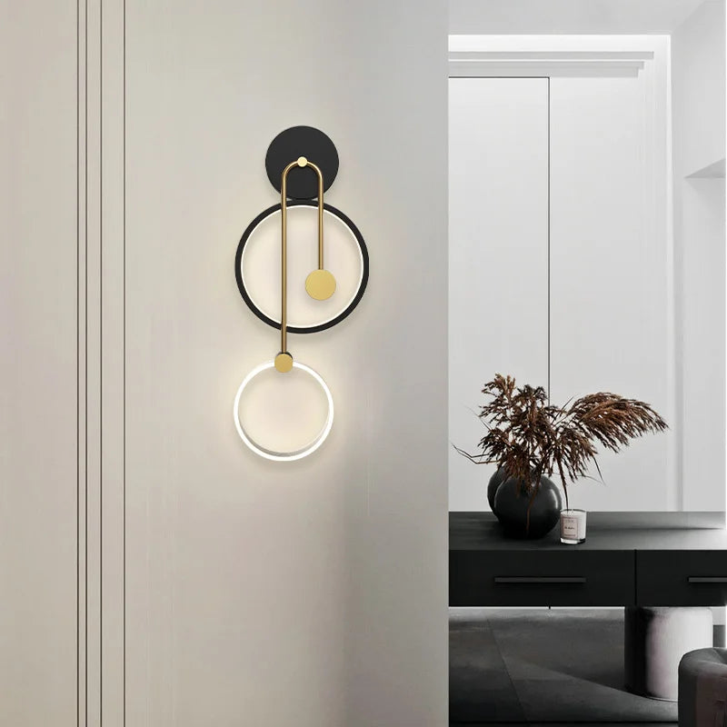 applique murale led ronde moderne décorative pour intérieur - vue 2 sur 10