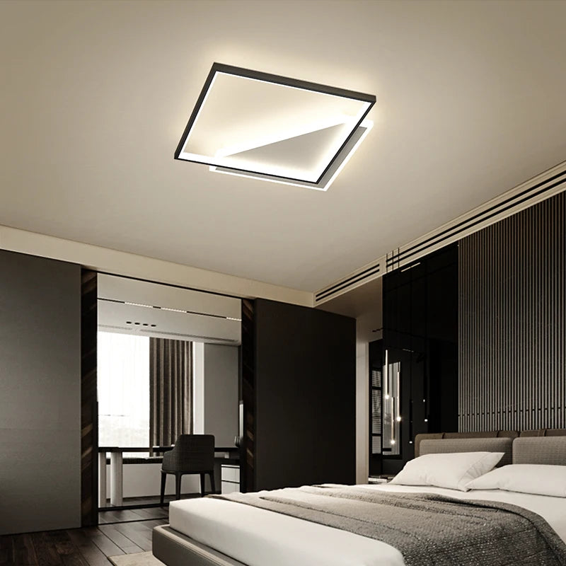 lustre led moderne simple décoration maison tondi - vue 4 sur 18