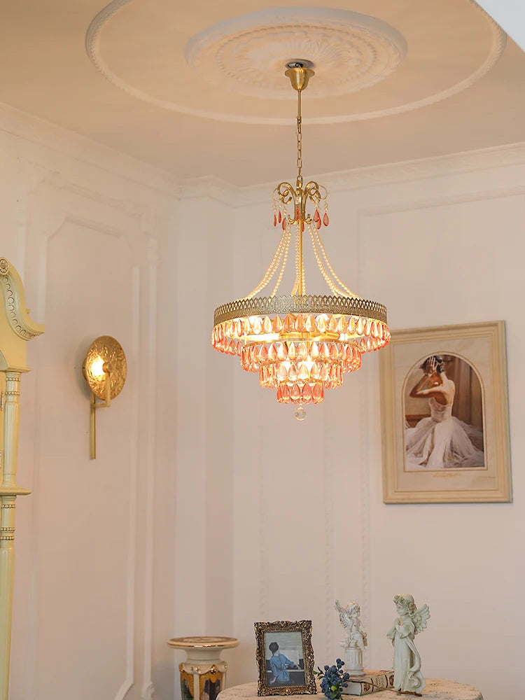 lustre à LED en cristal forme goutte d'eau pour intérieur moderne - vue 2 sur 14