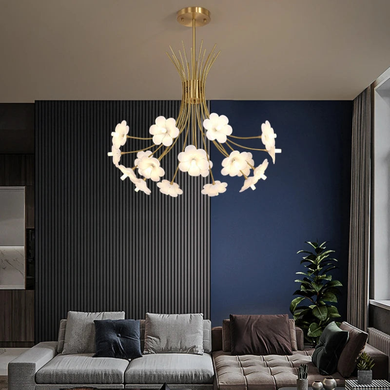 Moderner LED-Kronleuchter Luxus für die Innenbeleuchtung - vue 5 sur 19
