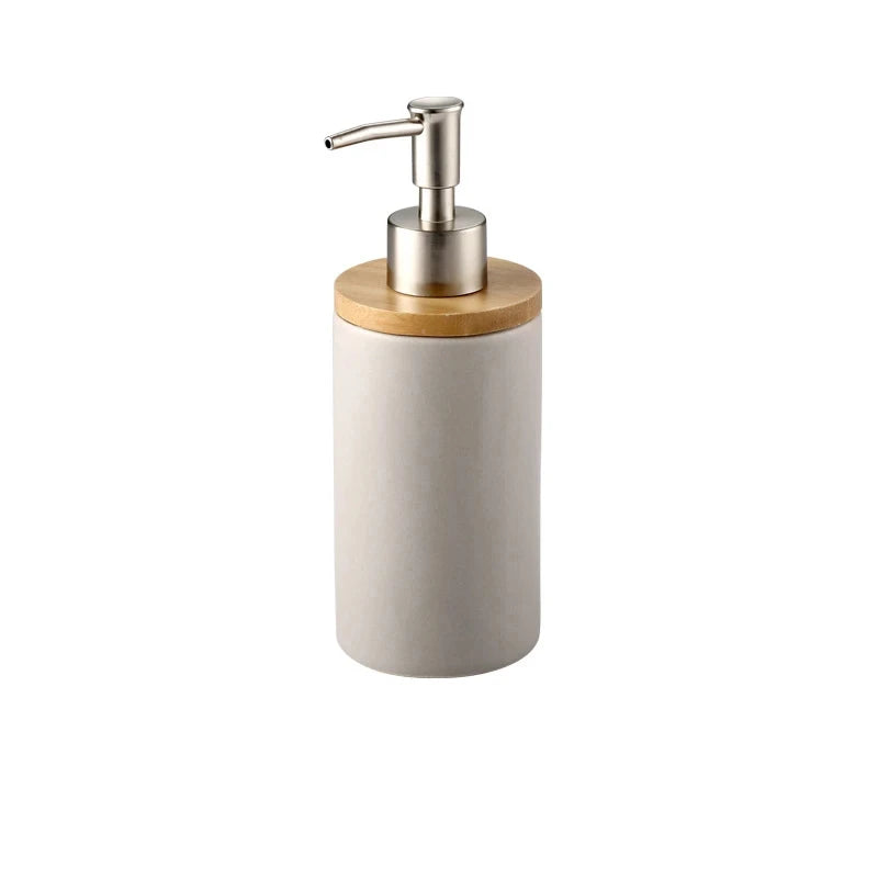 porte-brosse à dents en céramique style nordique avec base en bois - vue 21 sur 22