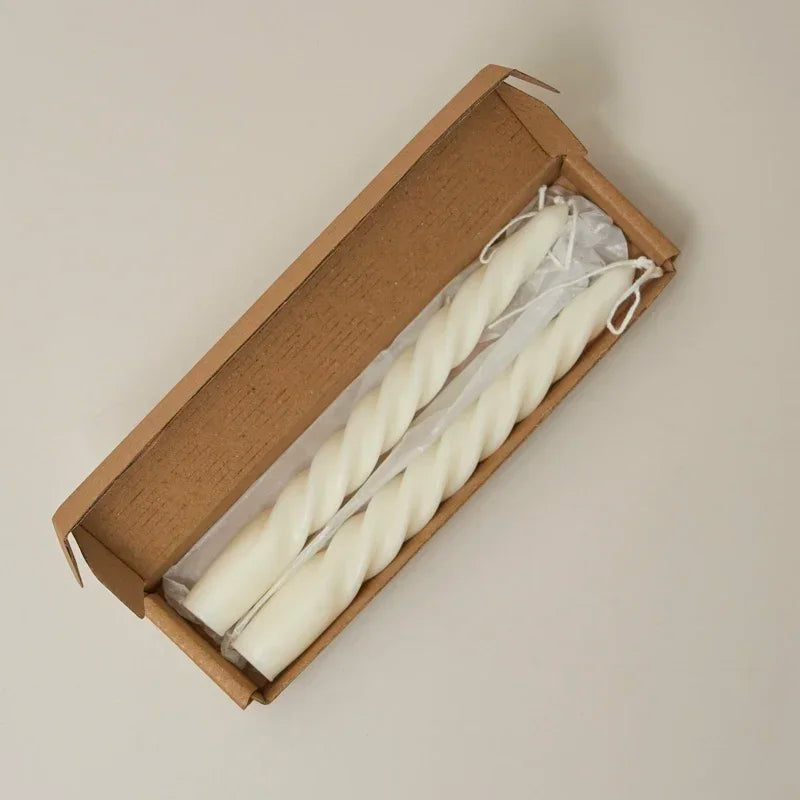 lot de 2 bougies spirales parfumées pour décoration intérieure et mariage - vue 15 sur 25