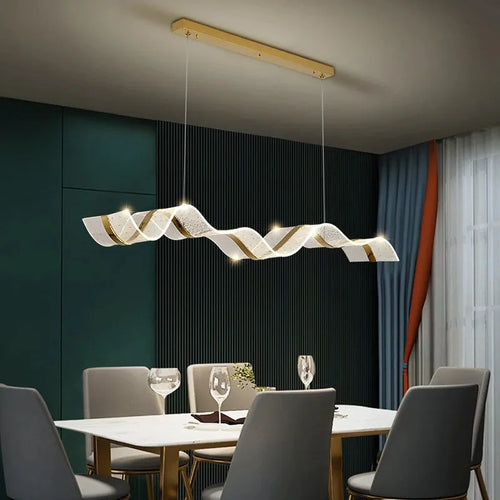 lustre led design vague suspension luminaire intensité variable