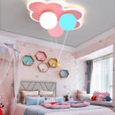 lustre kawaii pour enfants en acrylique avec télécommande