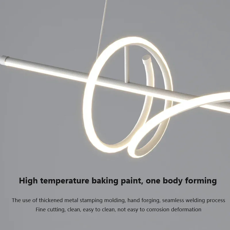 suspension moderne à LED pour un éclairage intérieur élégant - vue 5 sur 16