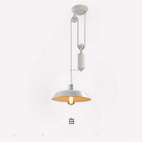 lustre industriel à poulie style loft rétro nordique éclairage bar