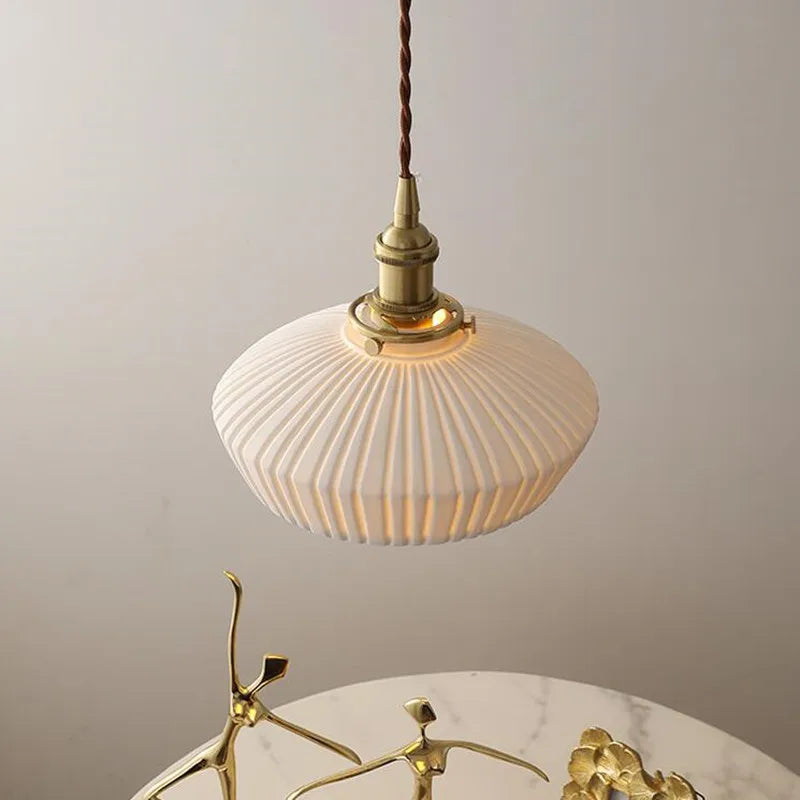 suspension moderne en céramique pour éclairage créatif intérieur - vue 6 sur 8