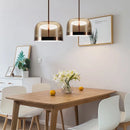 suspension en verre design nordique led moderne