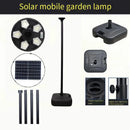 Runde Solarleuchte für Garten und Außenbeleuchtung