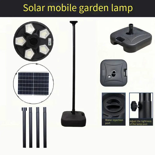 Runde Solarleuchte für Garten und Außenbeleuchtung - vue 17 sur 17