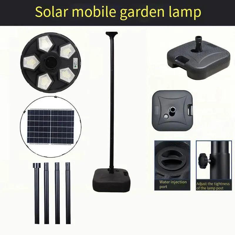 Runde Solarleuchte für Garten und Außenbeleuchtung - vue 17 sur 17