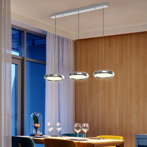 Suspension luxe ronde chromée - vue 4 sur 12