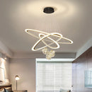 Moderne LED-Pendelleuchte mit Ringdesign für den Innenbereich