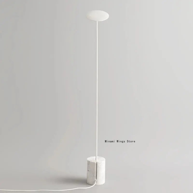 Lampadaire moderne fer marbre nordique - vue 7 sur 8