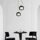 suspension led parshilna rétro en verre design simple