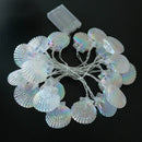 Lichterkette mit Muscheln für maritimes Dekor, Party und Hochzeit