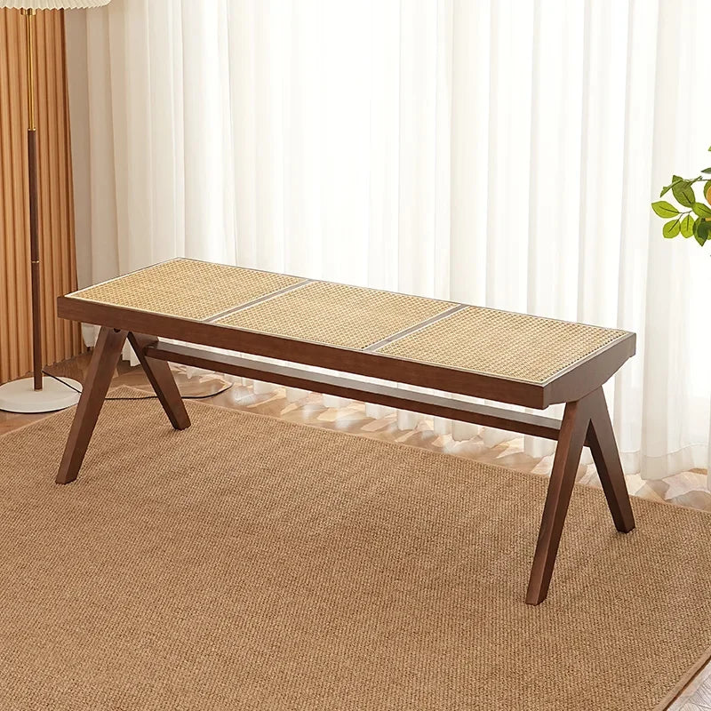 banc en rotin massif pour usage polyvalent et moderne - vue 16 sur 17