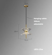 Art-déco-Pendelleuchte Kristall Elegant für modernes Interieur