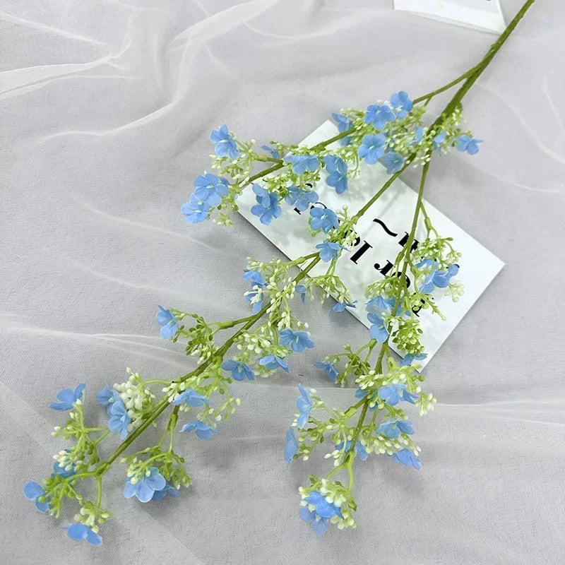 branches de gypsophile artificielles en soie pour décoration intérieure - vue 10 sur 14