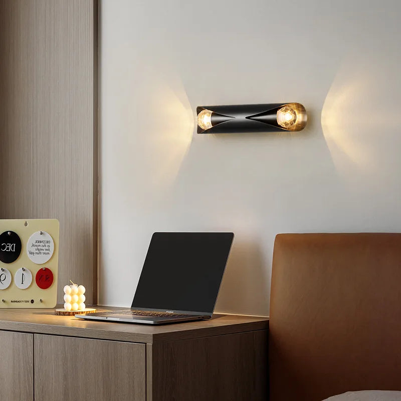 Applique murale led moderne de haute qualité en cuivre - vue 5 sur 8