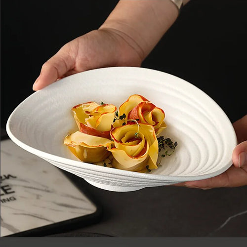 Vaisselle en ceramique effet roche bols assiettes artisanales