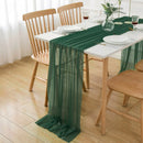 Chemin de table mousseline transparente style boheme couleur