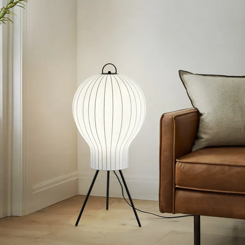 Jellyfish Floor Lamp Silk Standing Light Table Lamps for Bedroom Beside - vue 4 sur 7