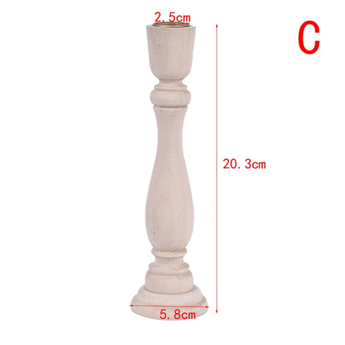 Candlesticks Holderng Decorations, Retro Wood Classic  Weddi candle holders   Holders home decor - vue 10 sur 11