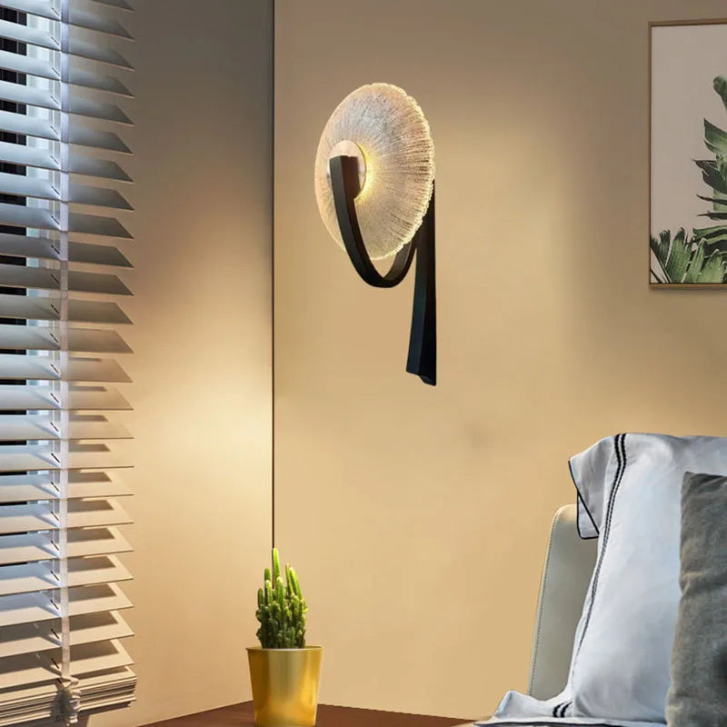 LED-Wandleuchte aus Metall und Glas 3.000 K - vue 4 sur 8
