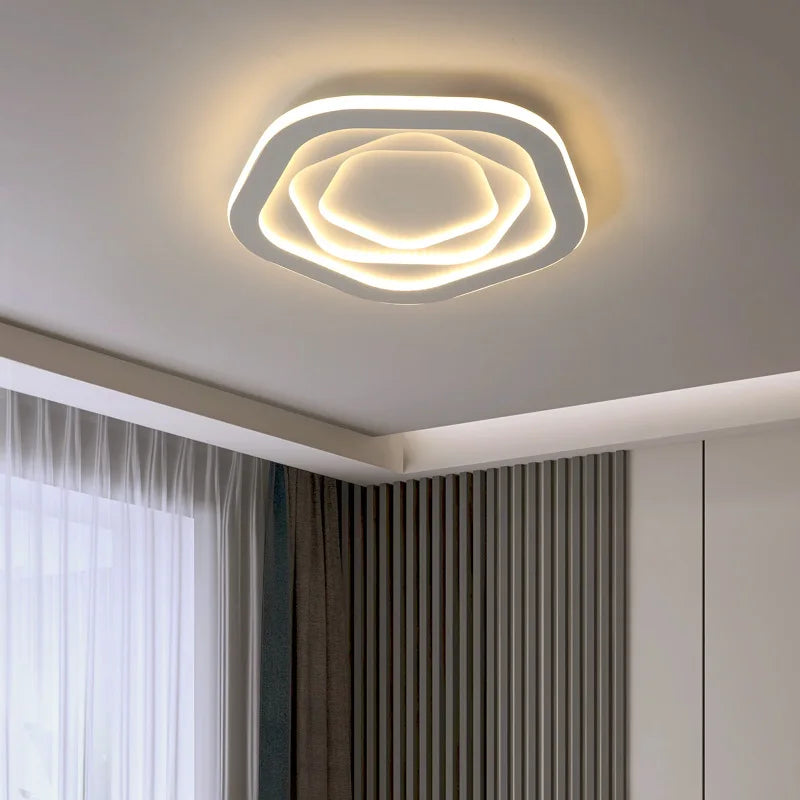 Moderner minimalistisch gehaltener LED-Deckenleuchte mit extraflachem Design - vue 3 sur 12
