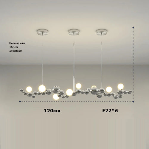 suspension à led artistique à intensité variable pour éclairage intérieur