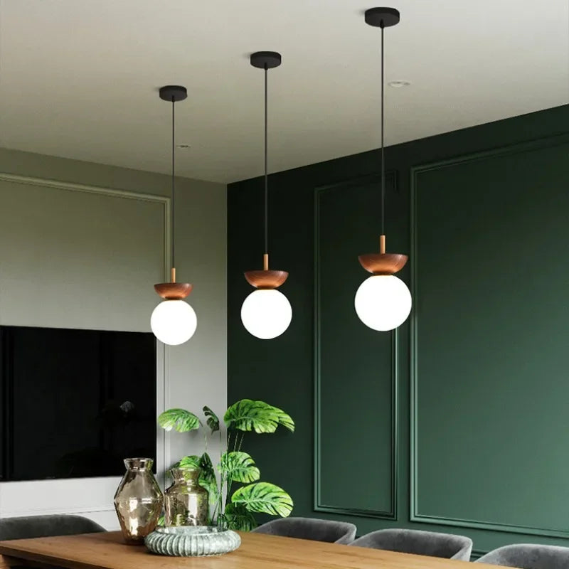 plafonnier led style japonais design nordique luminaire décoratif idéal - vue 5 sur 10