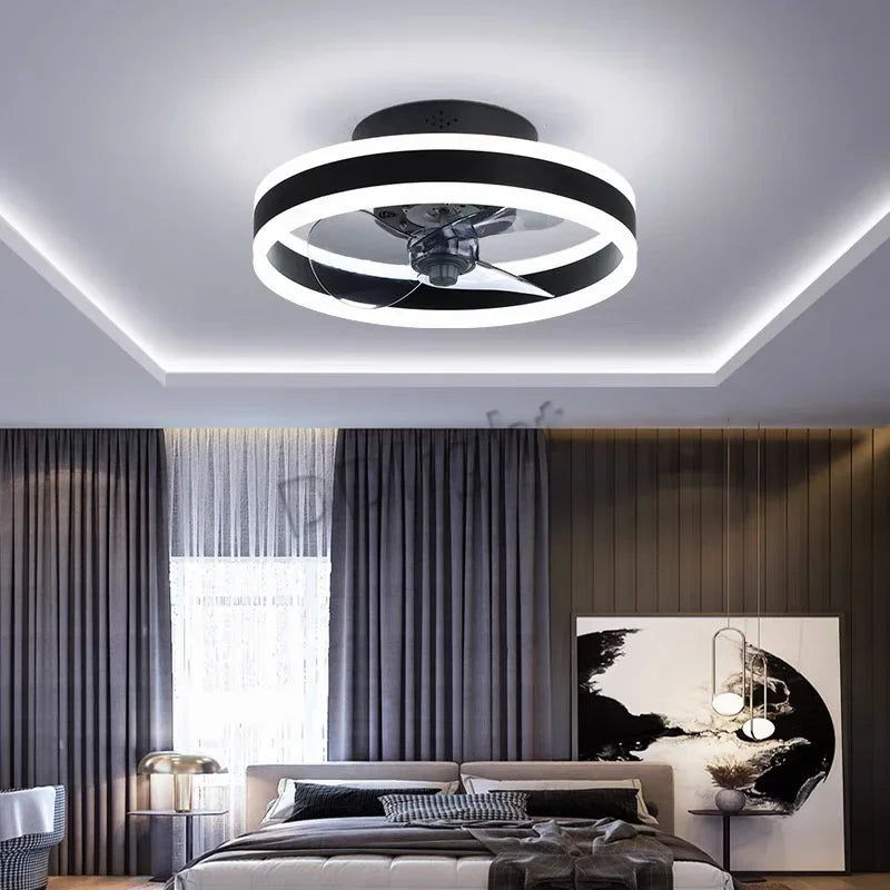 plafonnier ventilateur de plafond lumineux télécommandé dimmable décoratif - vue 6 sur 15