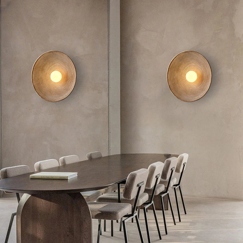 SANDYHA nordique rétro bois appliques chevet étude couloir fond TV Art maison intérieur décor luminaires - vue 7 sur 10