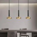 Suspension LED Moderne Créative tube et abat-jour Laiton