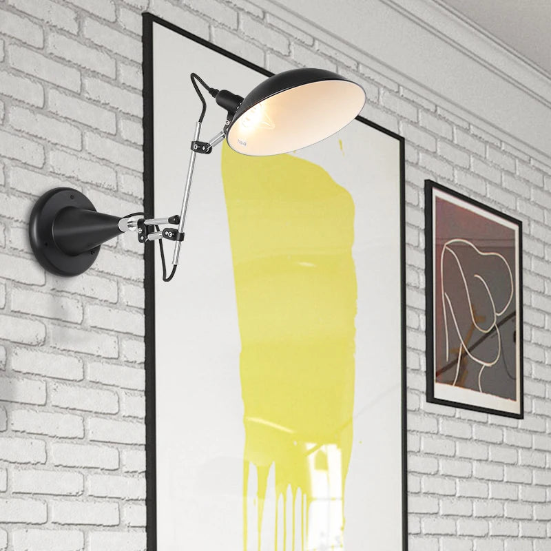 applique murale rotative moderne nordique éclairage mural - vue 4 sur 7