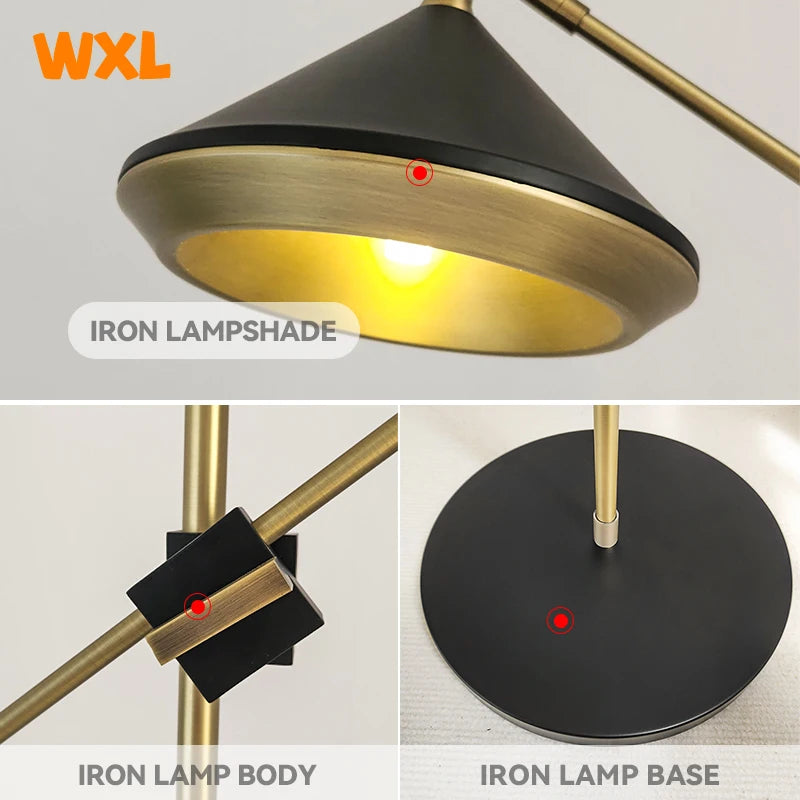 lampadaire led scandinave moderne double réglable pour intérieur - vue 5 sur 7