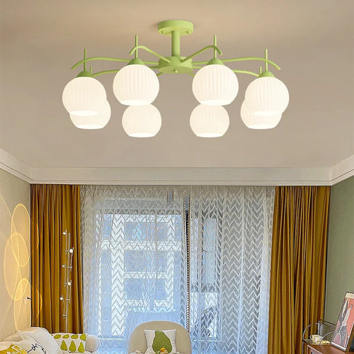 LED-Kronleuchter nordisches Design Sandyha aus Glas - vue 5 sur 9