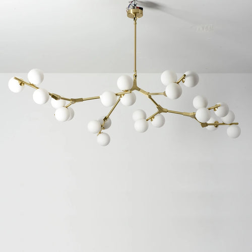 Pendelleuchte aus molekularem Glas im postmodernen Stil für elegantes Interieur - vue 5 sur 11