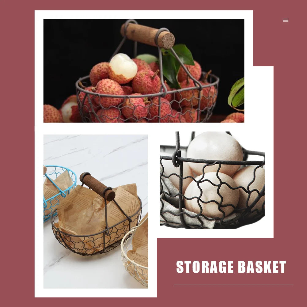 panier à œufs en métal support pour fruits et légumes - vue 8 sur 7