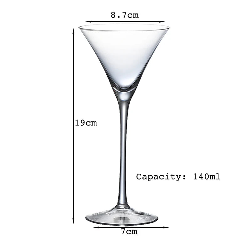 Verre à cocktail décoratif style margarita champagne