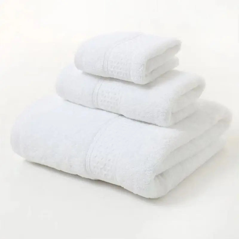 serviette de bain coton doux absorbant set 3