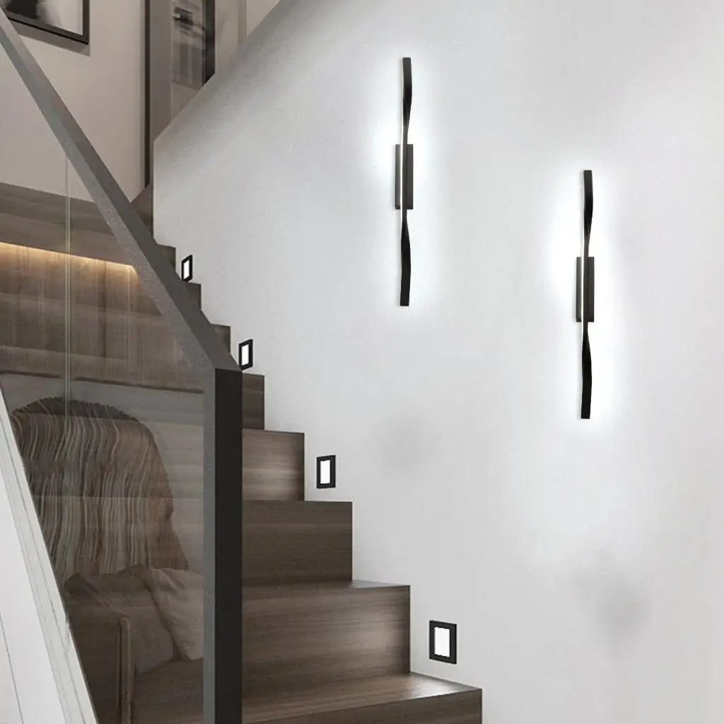 applique murale led nordique à longue bande pour éclairage intérieur - vue 6 sur 7