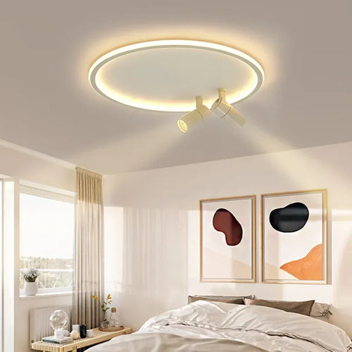 Moderner LED-Deckenleuchter mit Spot und Kronleuchter-Design - vue 5 sur 12
