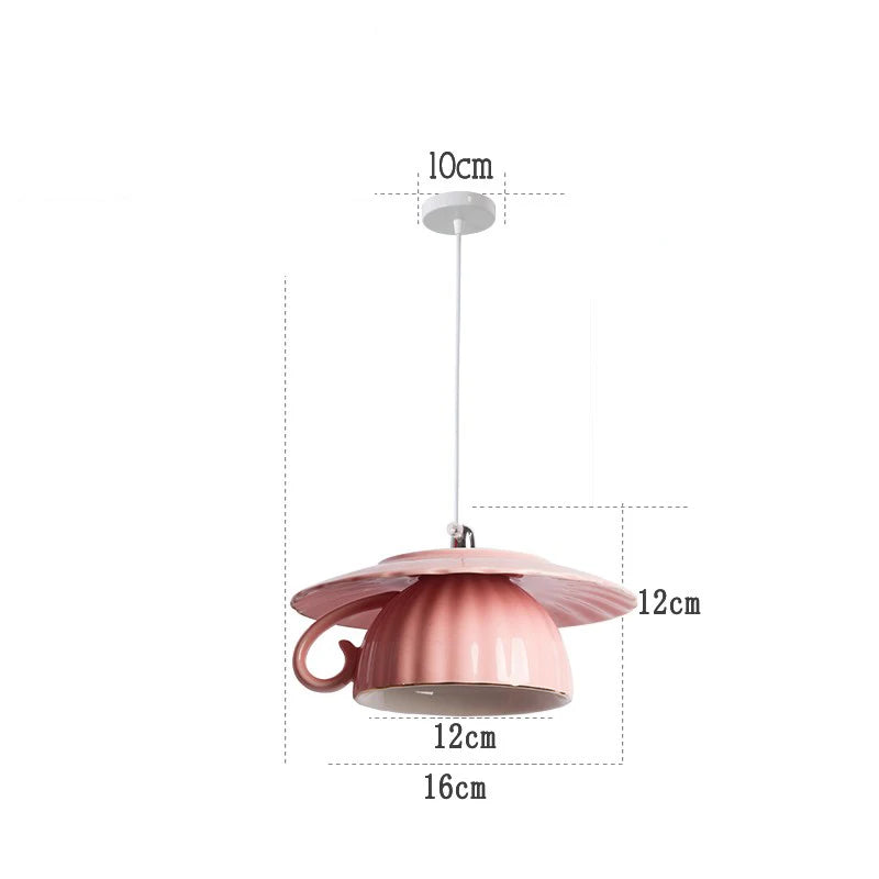 Moderne LED-Pendelleuchte aus Keramik in Teekannenform für die Küche - vue 26 sur 30